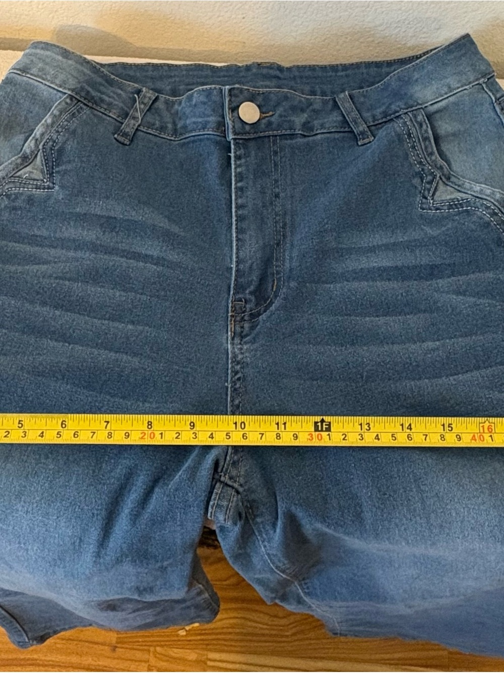 Women Size Large Jeans - High Waisted Wide Leg - Picture 7 of 7